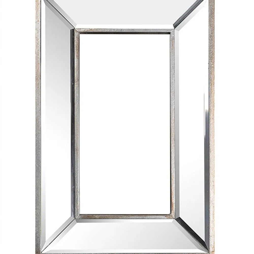 18, 14, 11 Inch Modern Accent Wall Mirror, Set of 3 Varied Shapes, Silver By Casagear Home