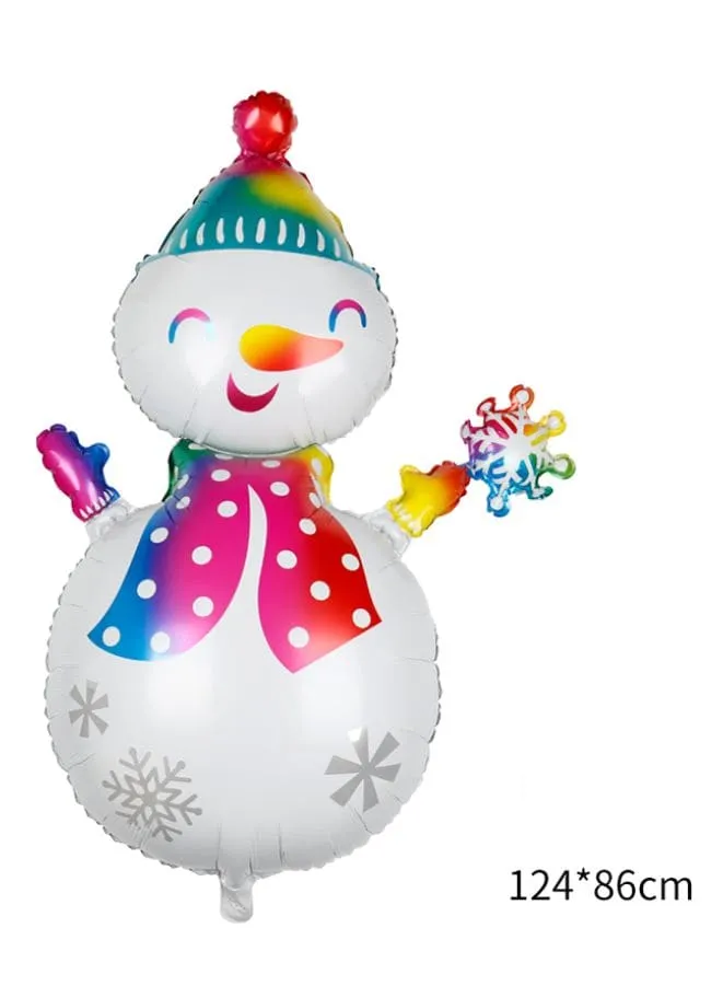 2 pcs Christmas Decoration Foil Balloon Party Supplies for parties, celebrations, and decorating (Snow man & Santa Claus)