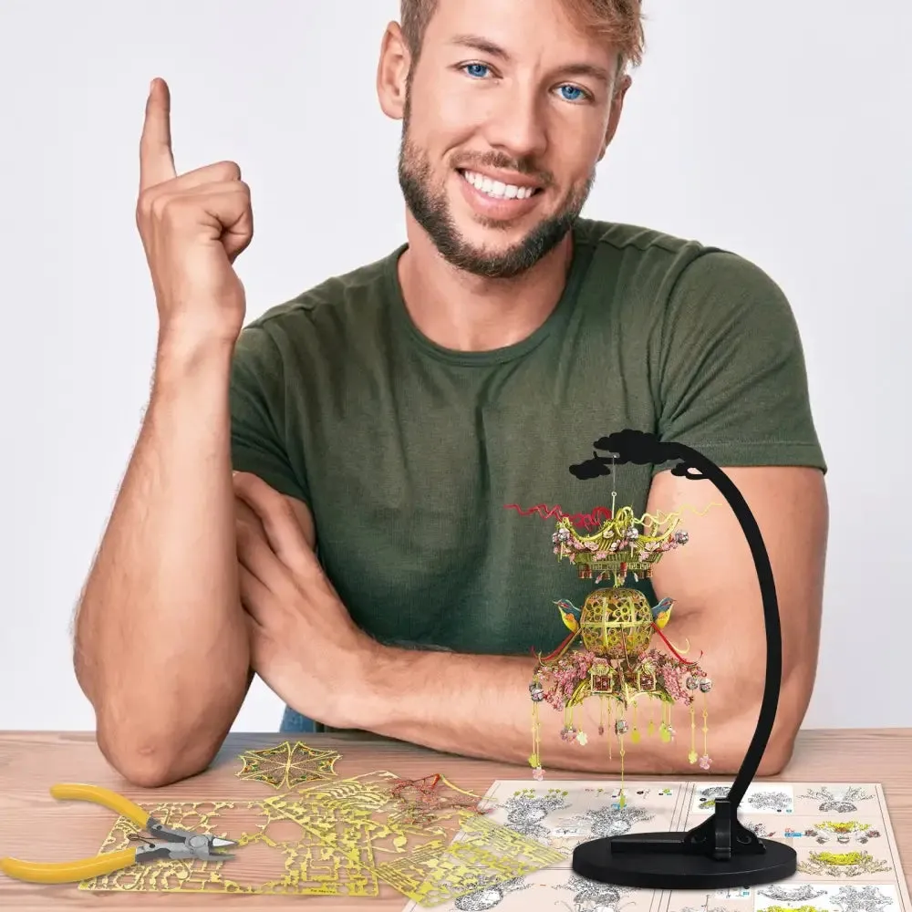 3d Metal Puzzle -spring Rise Assemble Jigsaw Toy Model Building Kits Christmas and Birthday Gifts for Adults Kids