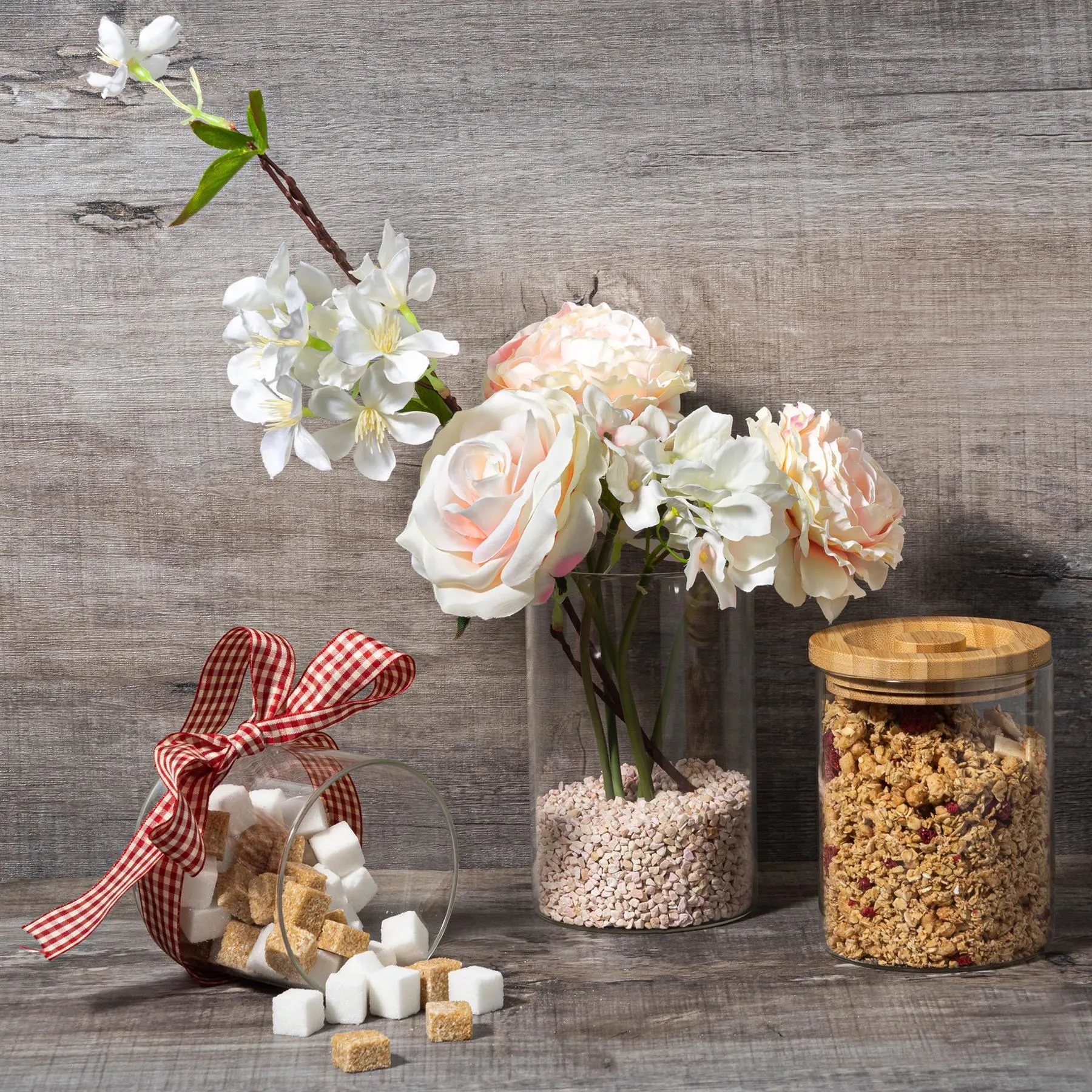 550ml Wooden Loop Lid Storage Jar - By Argon Tableware