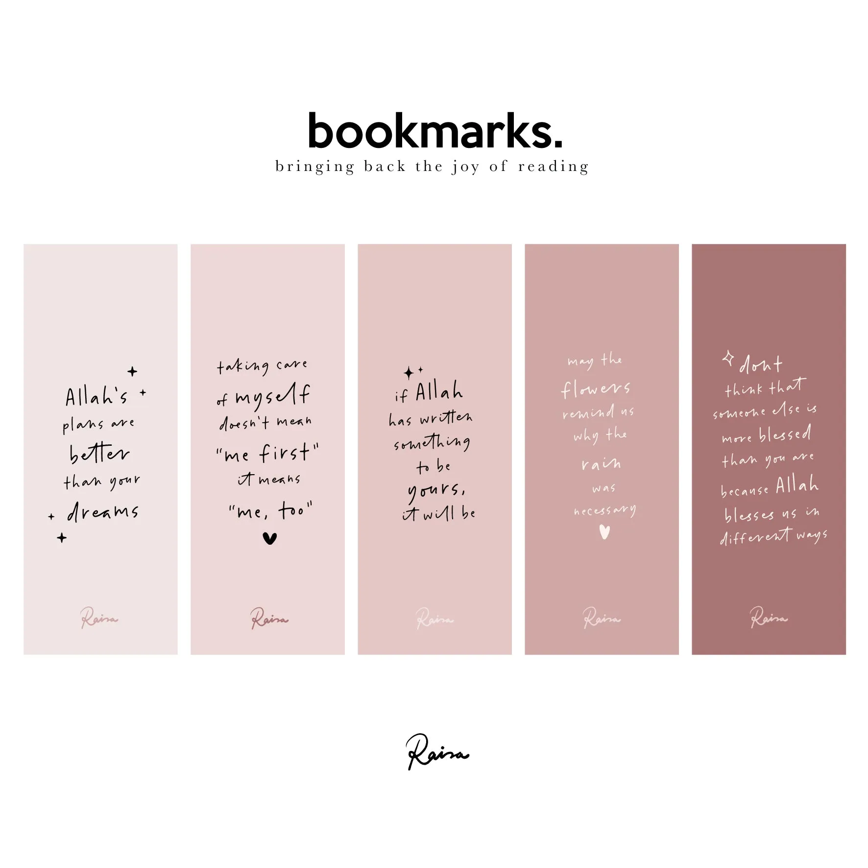 Bookmarks : Set A
