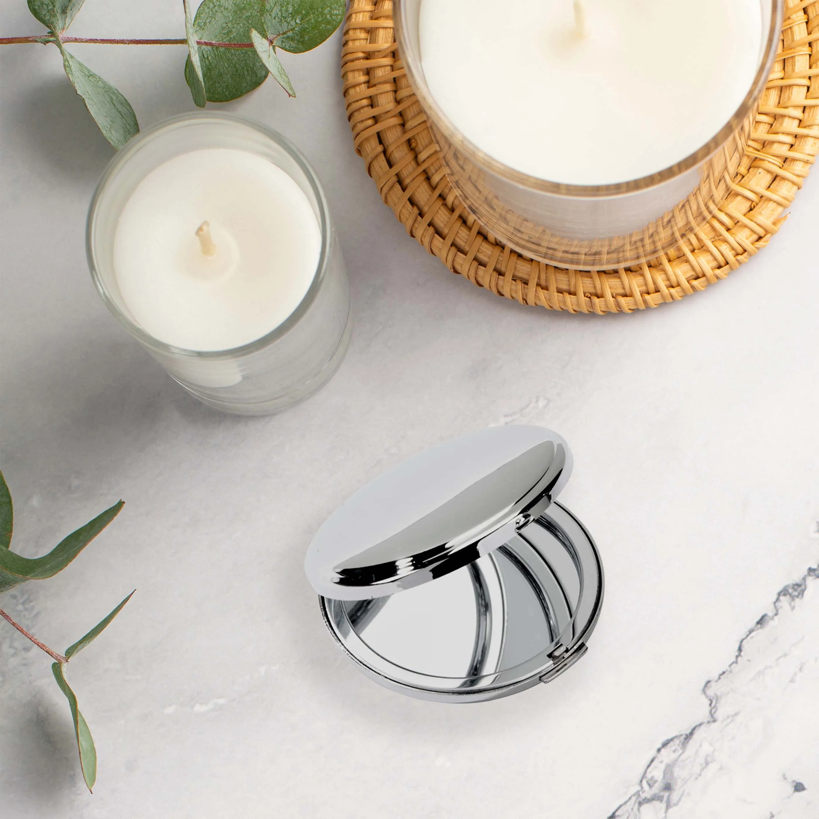 Boston Round Compact Mirror, Np 2.25" Dia by Creative Gifts