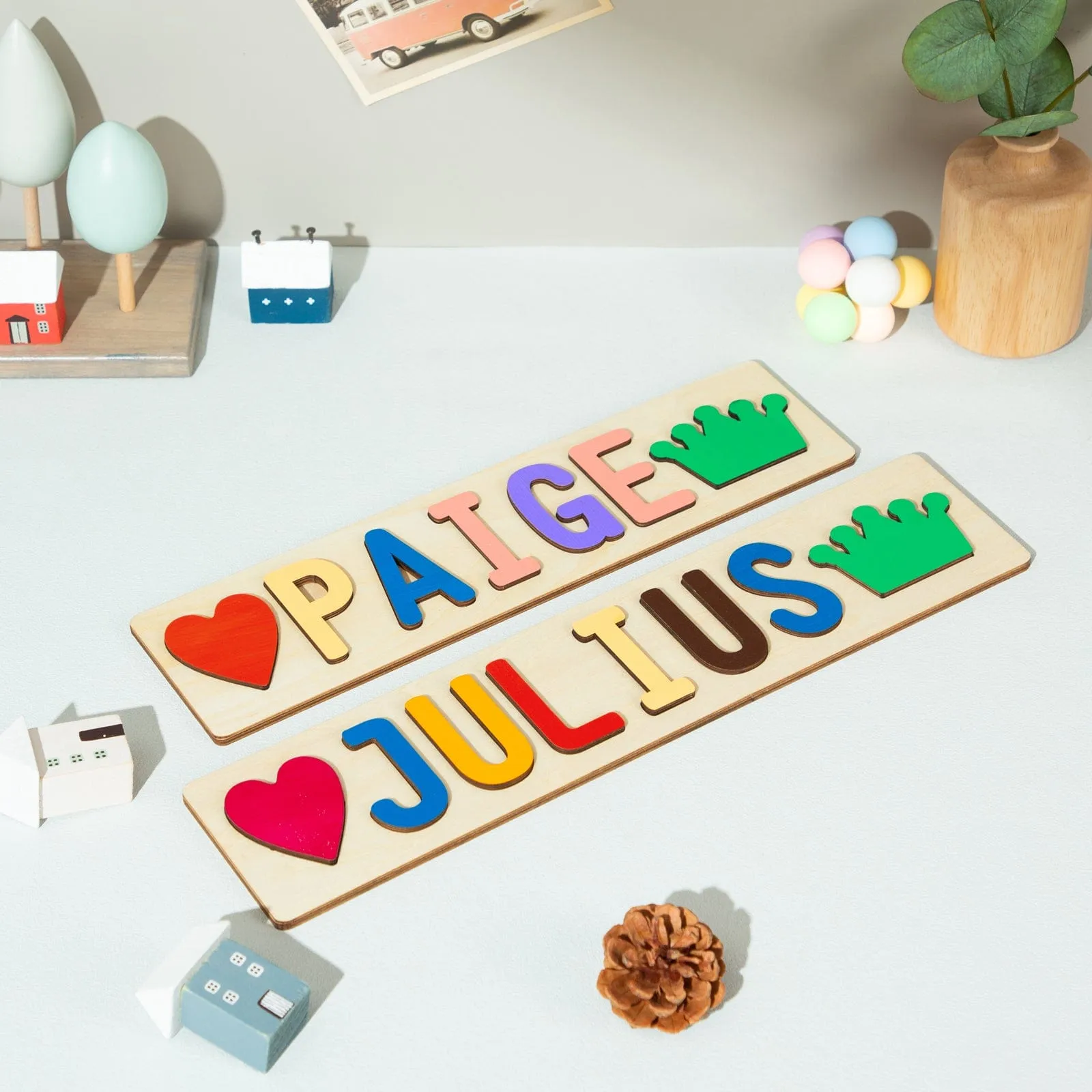 Custom Wooden Name Puzzle