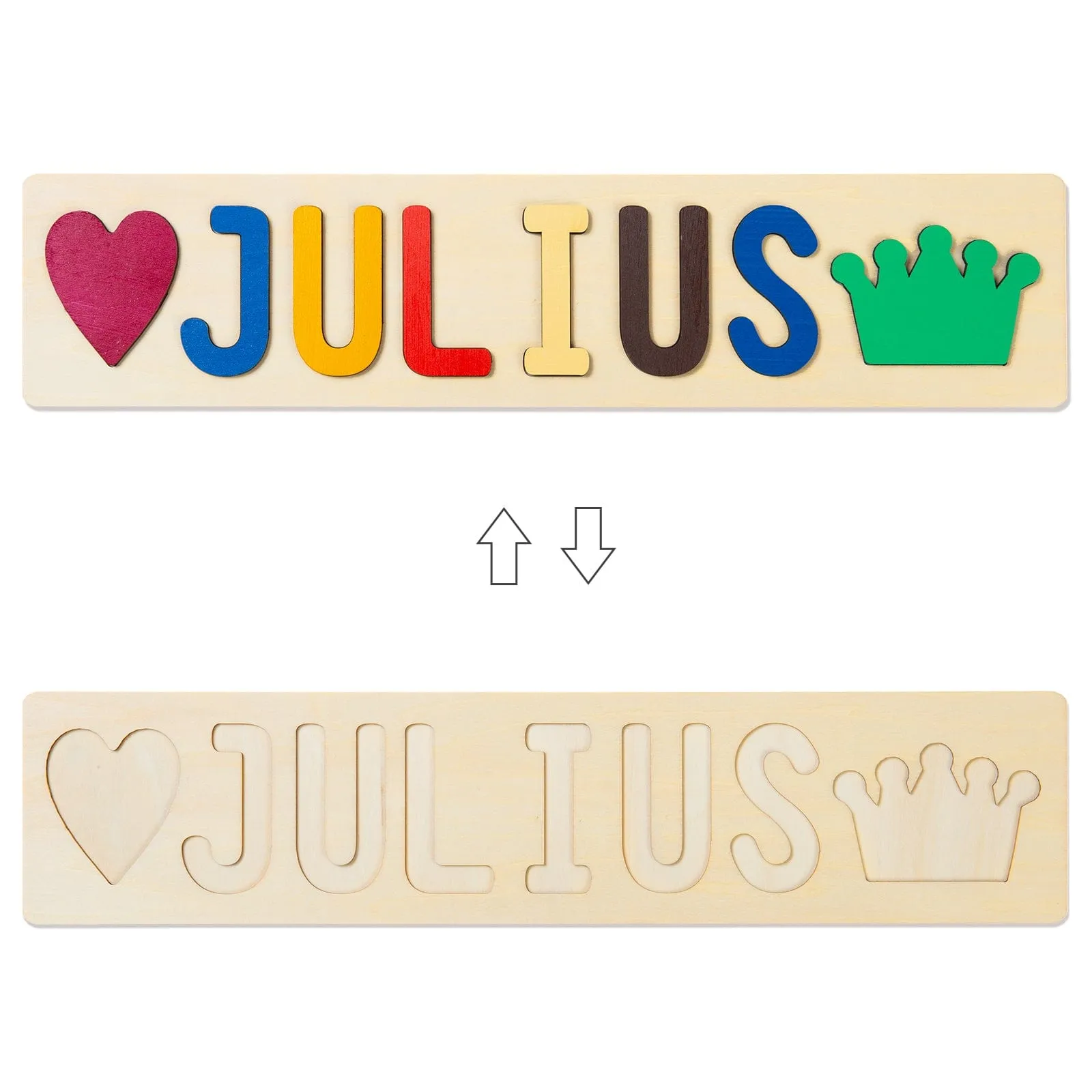 Custom Wooden Name Puzzle