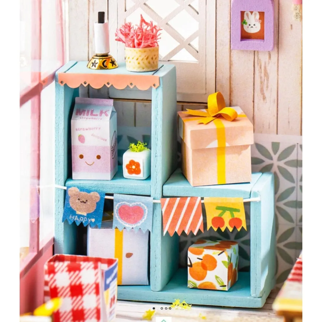 DIY Miniature Dollhouse Kit: Holiday Party Time