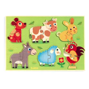 Djeco Wooden Puzzle - Coucou-Cow