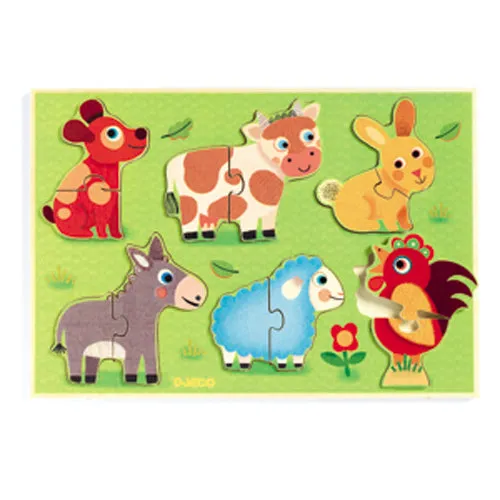 Djeco Wooden Puzzle - Coucou-Cow