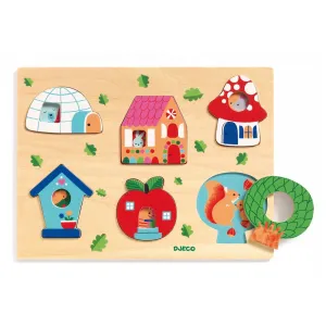 Djeco Wooden Puzzle - Coucou House