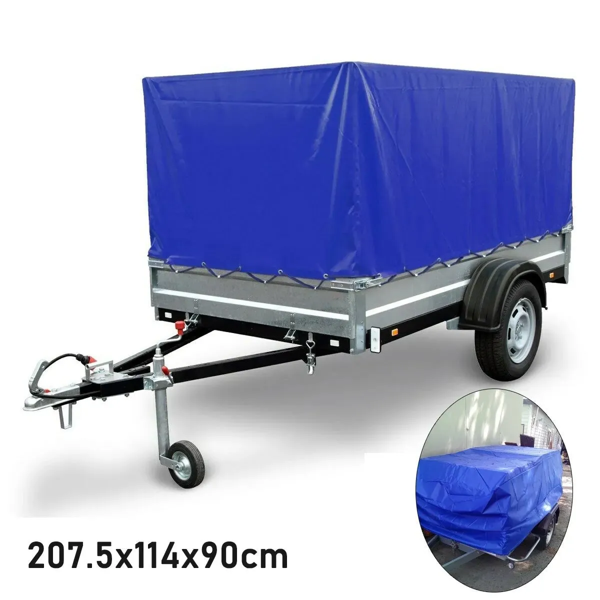 Foldable Waterproof Car Trailer Cover Outdoor Camping Rooftop Protector Dust Resistant Protection Covers Car Truck Rv Boat Cover