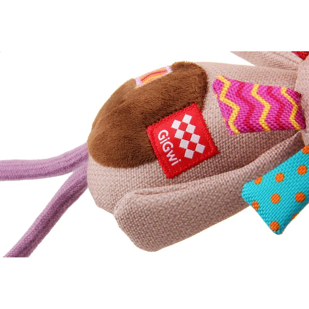 GiGwi Plush Friendz TPR Johnny Stick Dog Toy (Lion)
