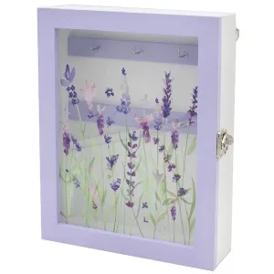 Glass Lavender Key Storage Cabinet