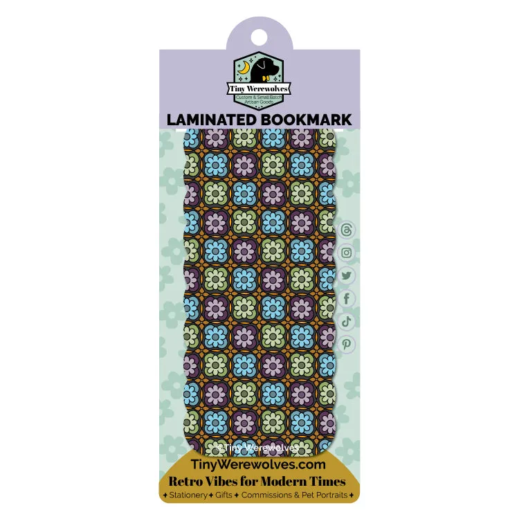 Granny Square Laminated Printed Bookmark