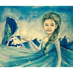 Hand Painted Portrait <br> Princess