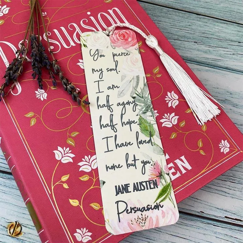 Jane Austen Bookmark - Persuasion Quotation