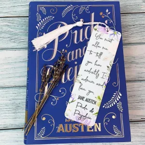 Jane Austen Bookmark - Pride and Prejudice Quotation