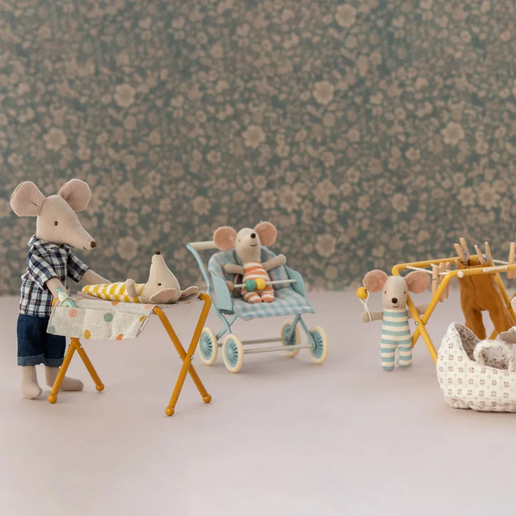 Maileg Toys Mouse Baby Nursery Table Ocher Yellow