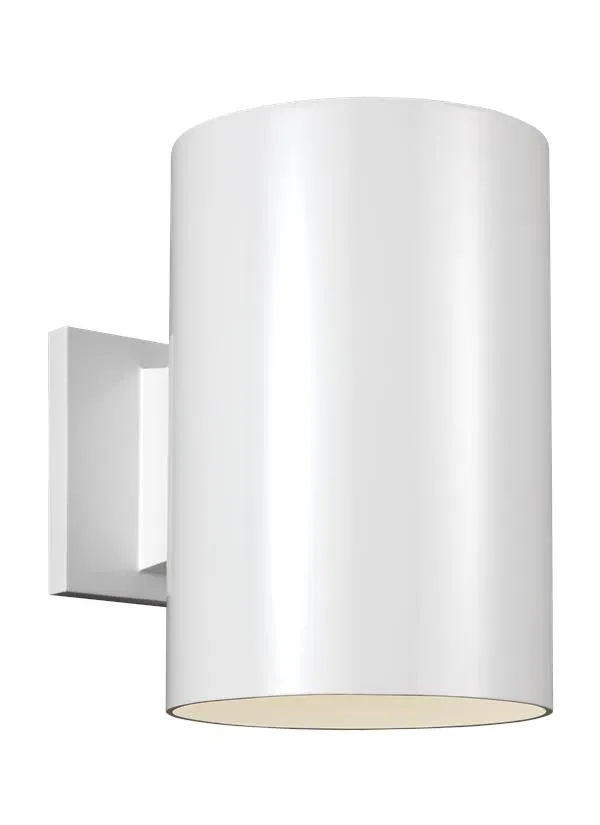 Outdoor Cylinders Collection - Large LED Wall Lantern | Finish: White - 8313997S-15