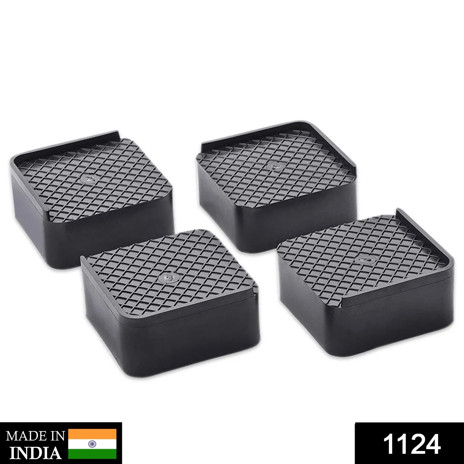 Premium Multipurpose Heavy Duty Cupboard / Refrigerator / Sofa Base Stand - Set of 4 Pcs