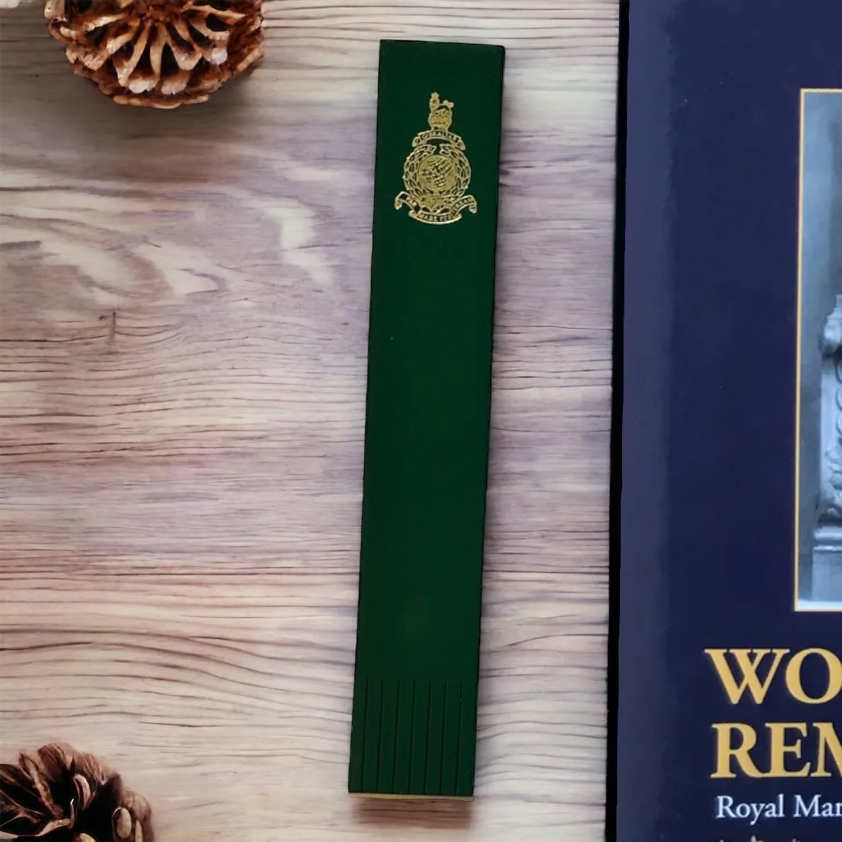 Royal Marines Leather Bookmark