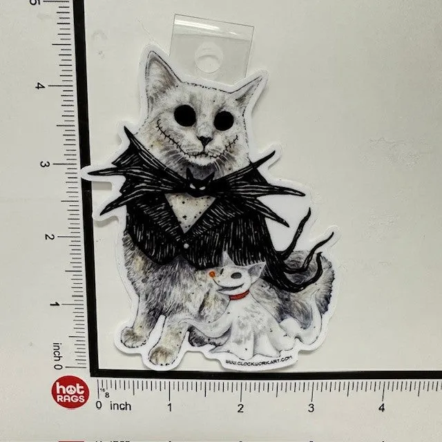 Sticker Cat Nightmare Before Christmas - Jack