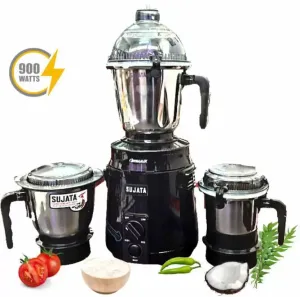 SUJATA Dynamix- Black  900W Mixer Grinder (3 Jars, Black)
