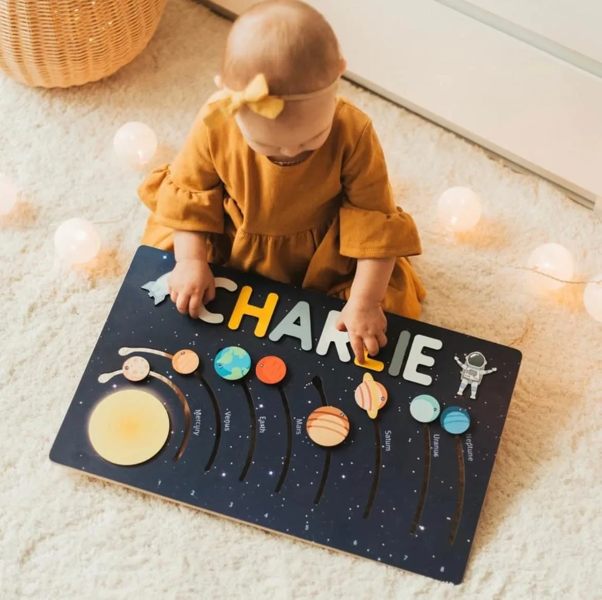 Wooden Name Puzzle - Personalized Name Puzzle Toy Gift