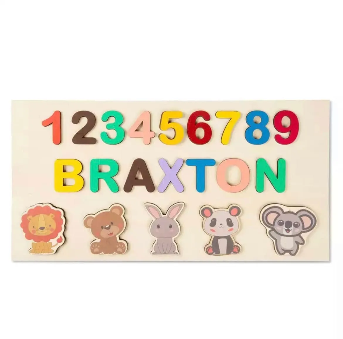 Wooden Name Puzzle Toy  - personalised Montessori gift
